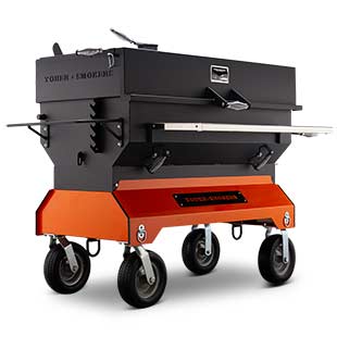 Yoder Smokers 24 by 48 Inch Charcoal Grill on Competition Cart