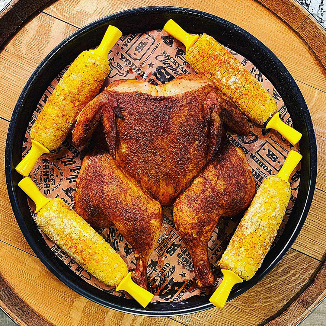 Smoked Spatchcock Chicken and Mexican Style Corn_Featured