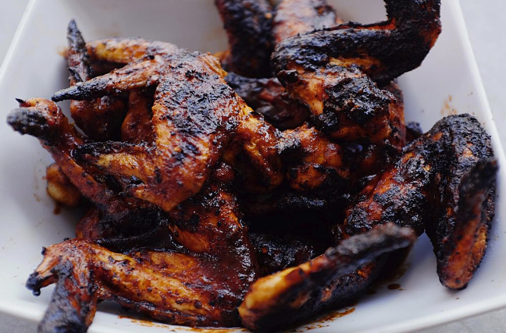 Firecracker Chicken Wings with a Bourbon Glaze Recipe