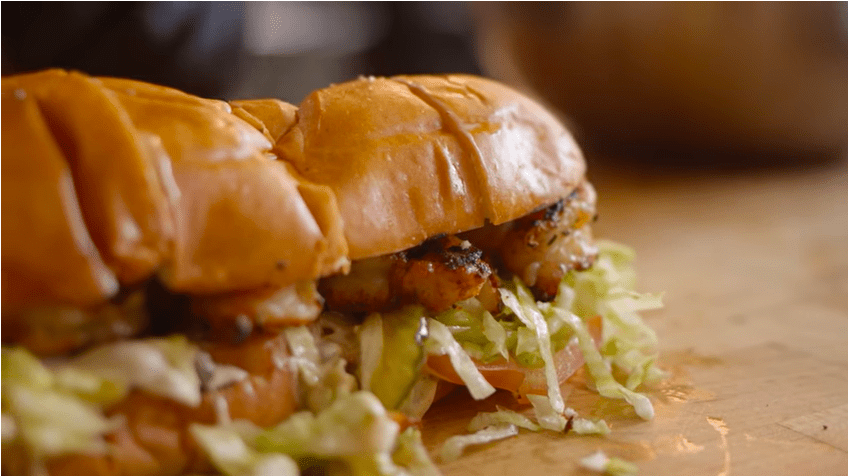 Grilled Shrimp Po' Boy Recipe