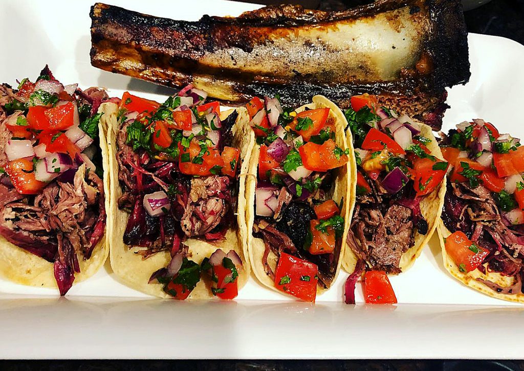 Beef Rib Tacos with Fire Roasted Salsa Recipe