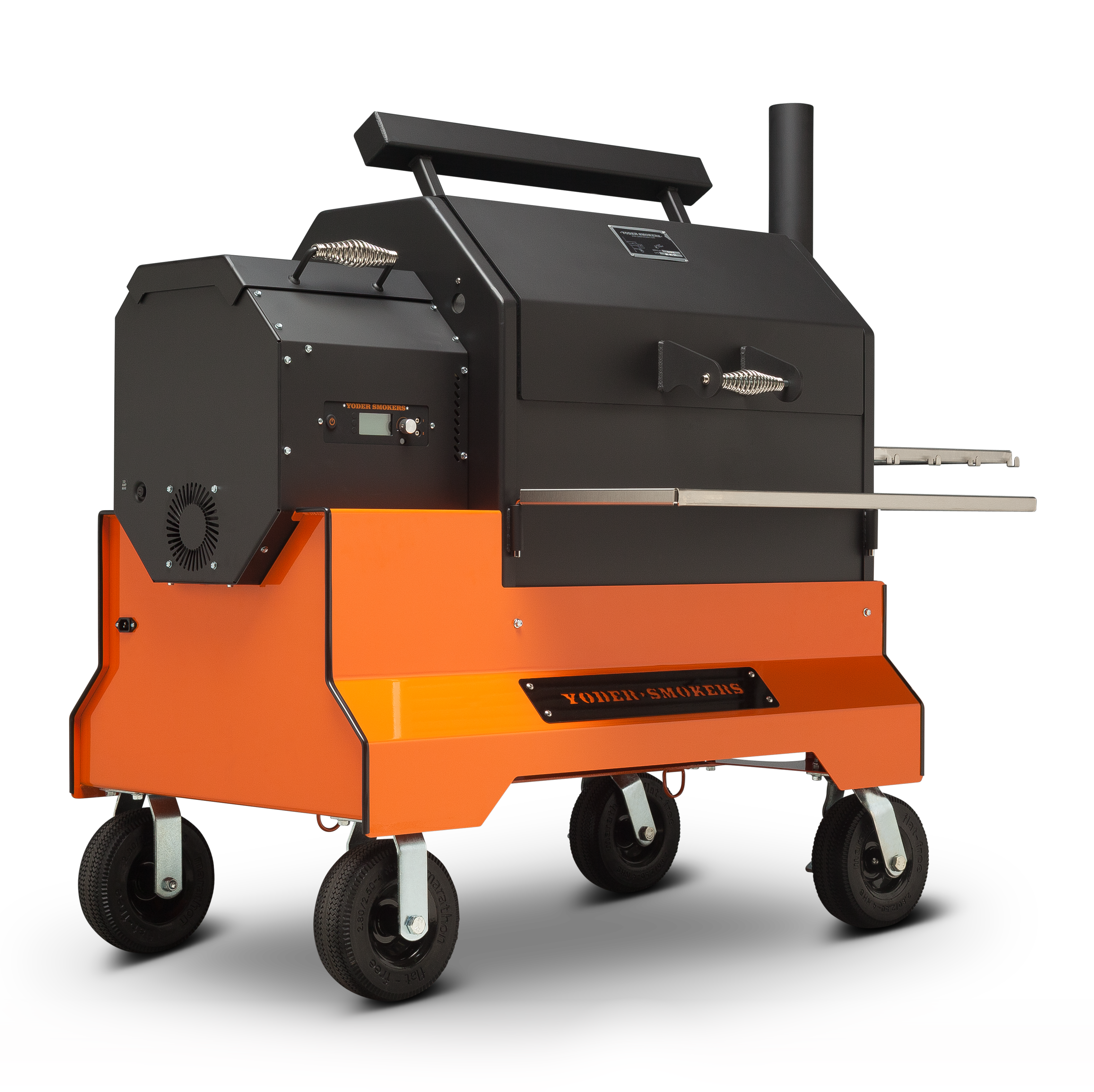 Yoder Smokers YS640s Pellet Grill on Competition Cart