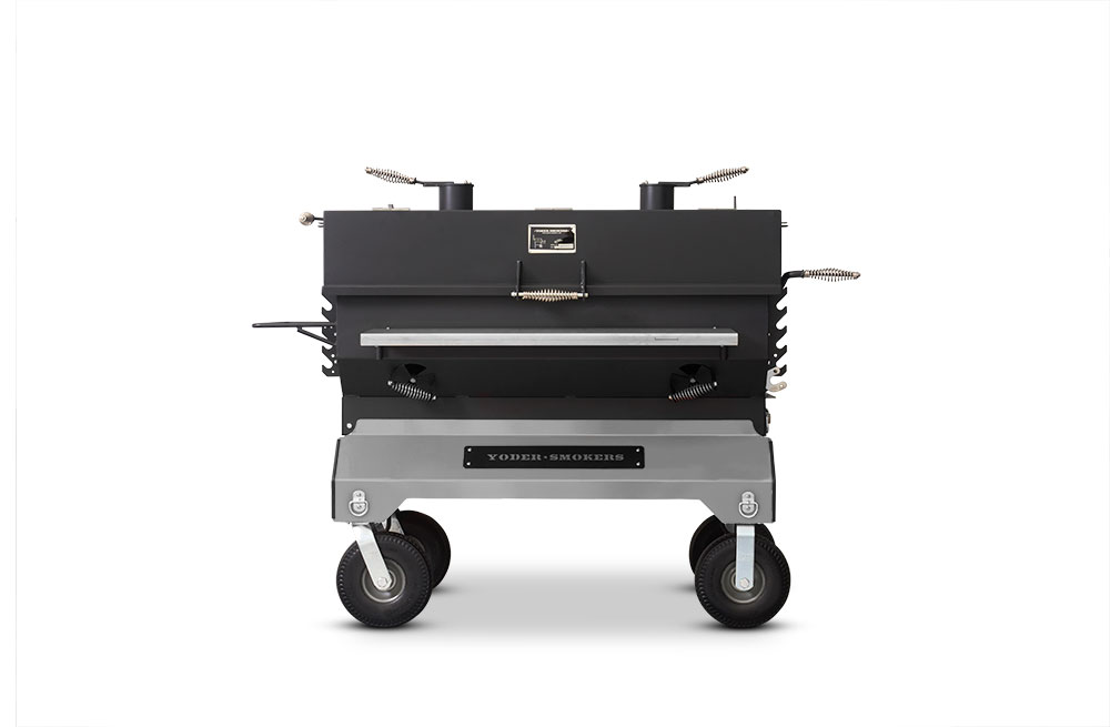 YODER SMOKERS 24 inch x 48 inch Charcoal Grill on Competition Cart