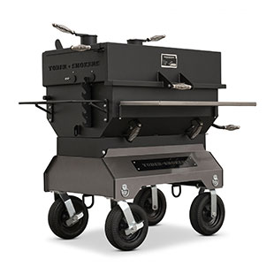 Yoder Smokers 24 by 36 Inch Charcoal Grill on Competition Cart