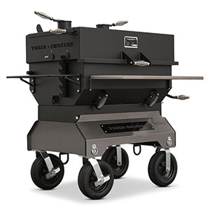 Yoder Smokers 36′′ Adjustable Charcoal Grill on Competition Cart