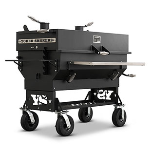 Yoder Smokers 48′′ Adjustable Charcoal Grill on Competition Cart