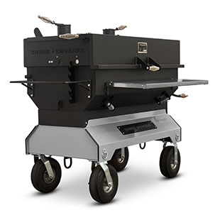 Yoder Smokers 24 by 48 Inch Charcoal Grill on Competition Cart