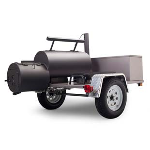 Santa Fe Trailer Mounted Offset Smoker, American Made